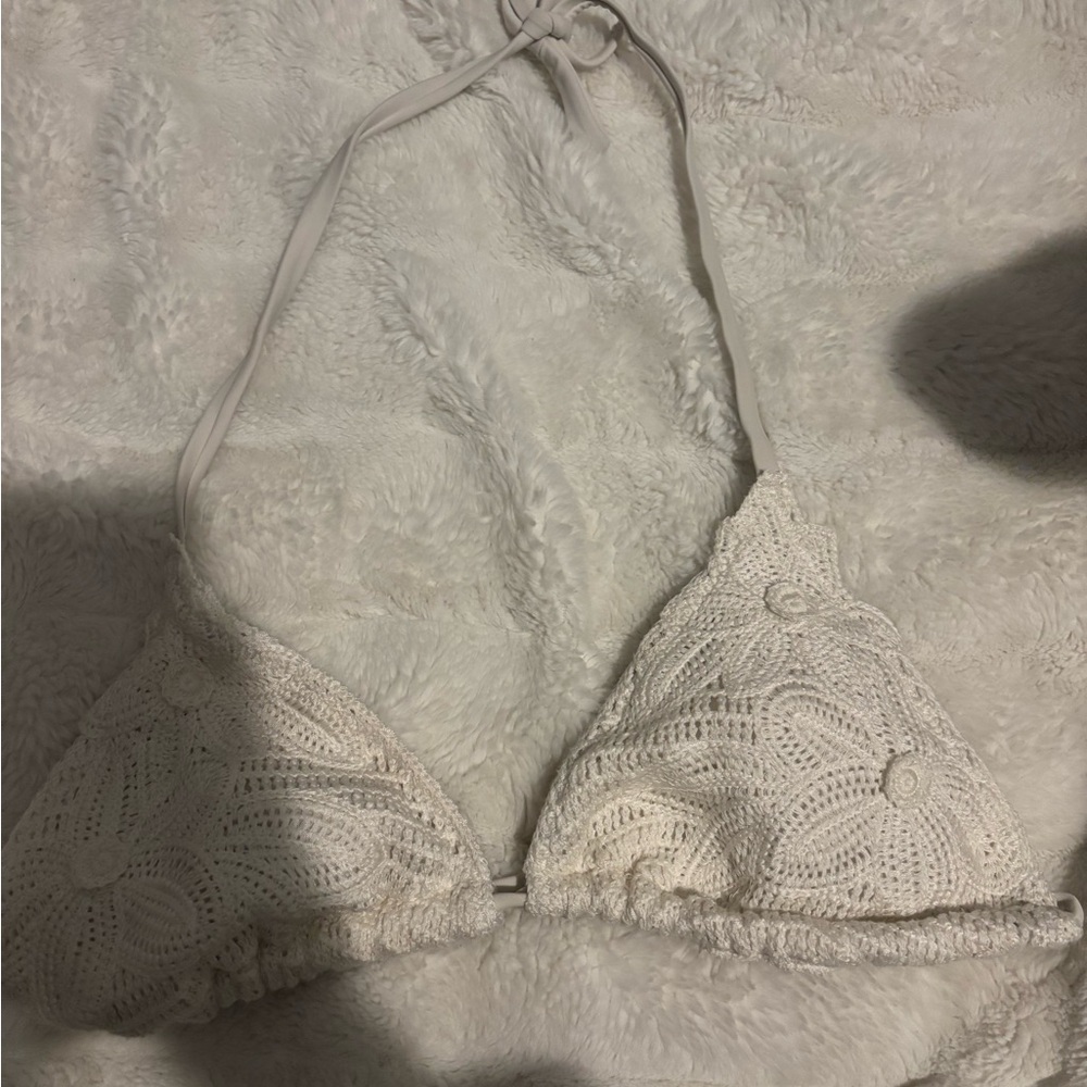Elegant White Lace Bralette